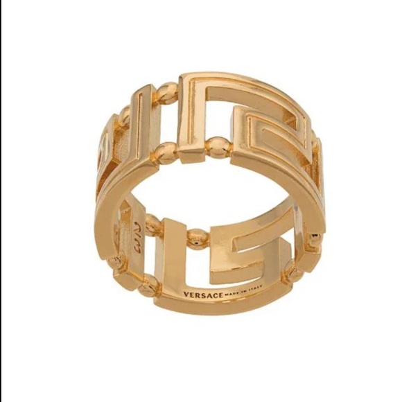 Versace Greca-detail Ring-Gold - Picture 3 of 7